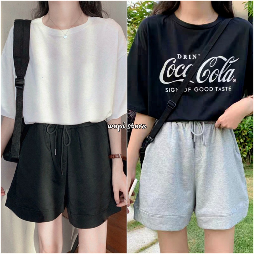 Quần Short Nỉ Dáng Suông PUCI SHORT Ulzzang (2 Màu)