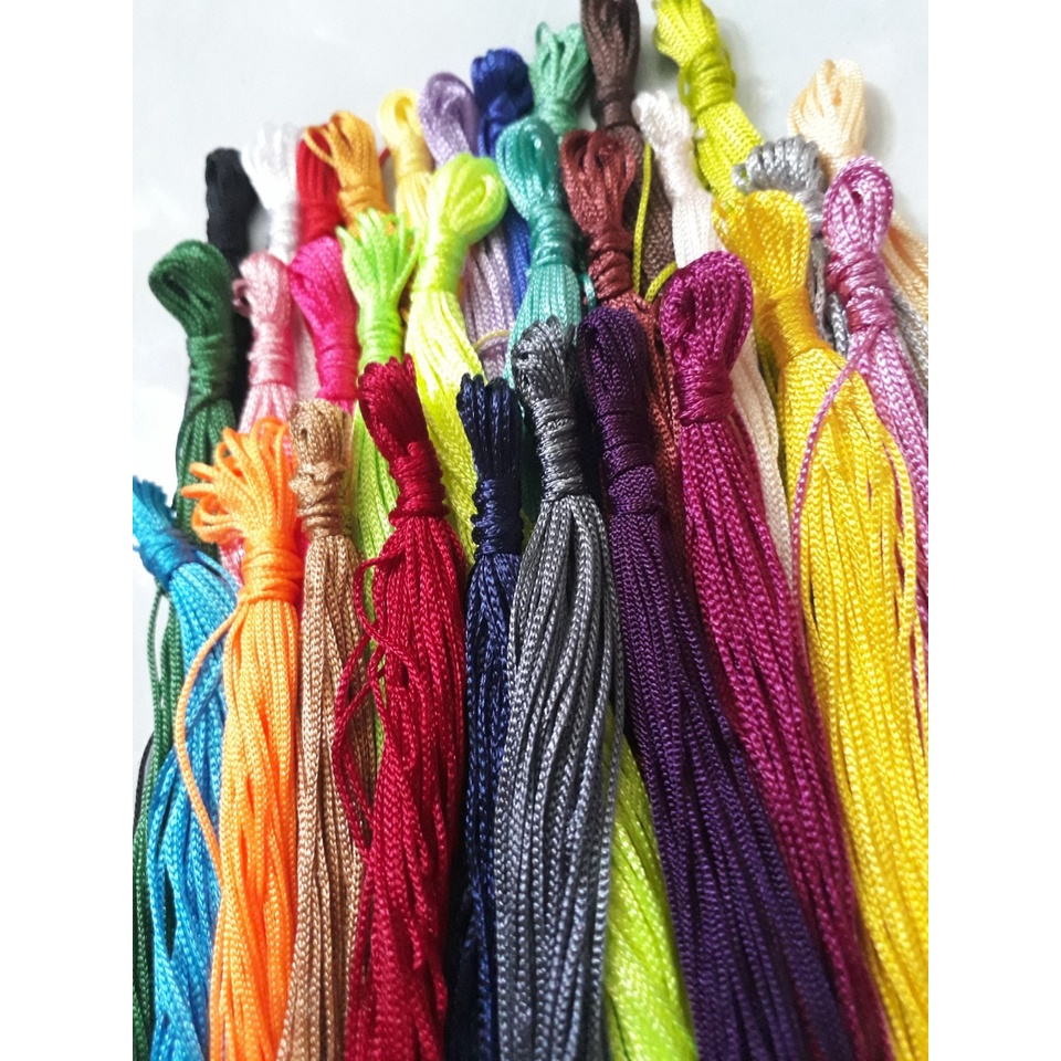10Met Dây Dù 1Mm Mềm , Dây Dù Việt Nam 50 Màu Để Chọn Dùng Đan Vòng Tay, Thắt Bút, Đan Vòng Dreamcatcher