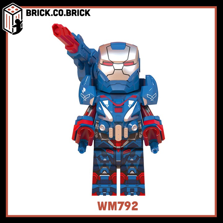 WM6072  Đồ chơi lắp ráp mô hình non lego và minifigure siêu anh hùng: thanos, doctor strange, iron man, war machine.