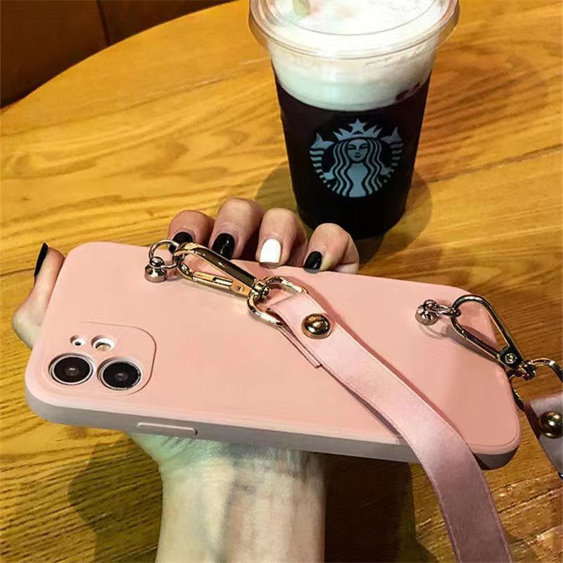 Ốp Điện Thoại Chống Sốc Có Dây Đeo Dài 1.6M Cho iphone15 14 7 8 se 2020 7p 8p x xs xr xsmax 11 12 13 pro 11 12 13 14 pro max