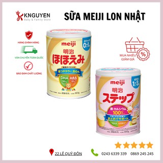 [Hàng Air - Date mới] Sữa Meiji Lon / Thanh 0-1 Và 1-3 - Nội Địa Nhật [Hàng có sẵn]