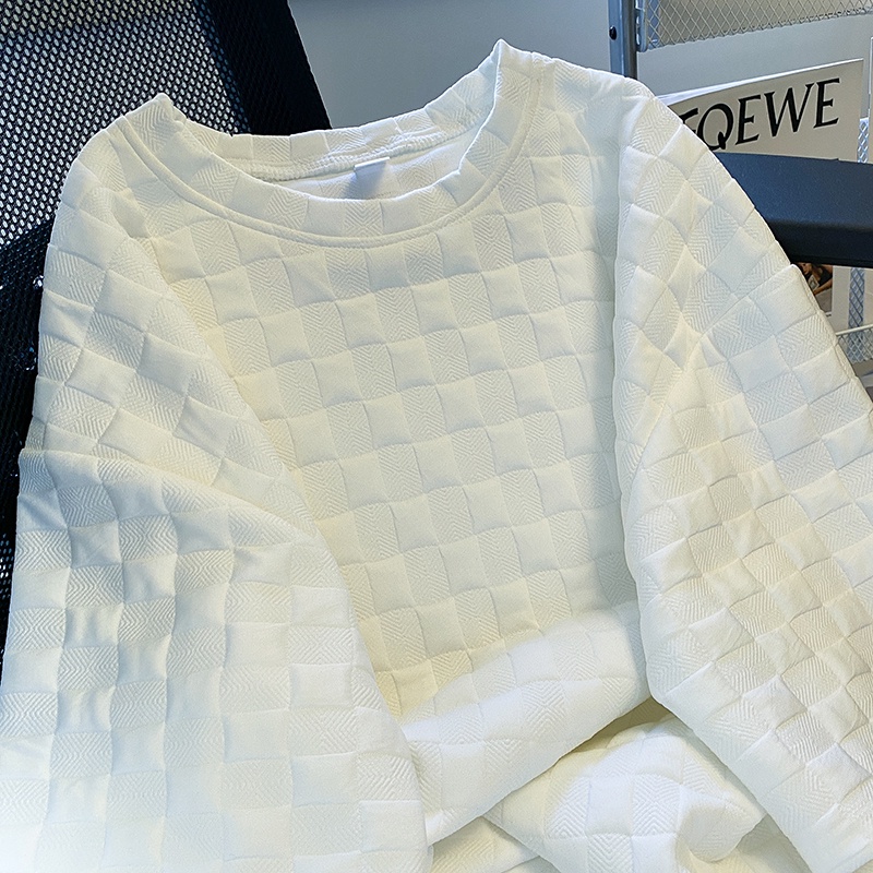 ZHELIHANGFEI Áo Thun Ngắn Tay Dáng Rộng Họa Tiết Ca Rô Xinh Xắn Dễ Phối Đồ