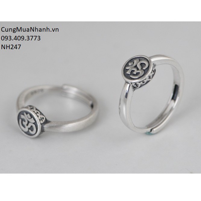 Nhẫn Khắc Chữ OM - NH247