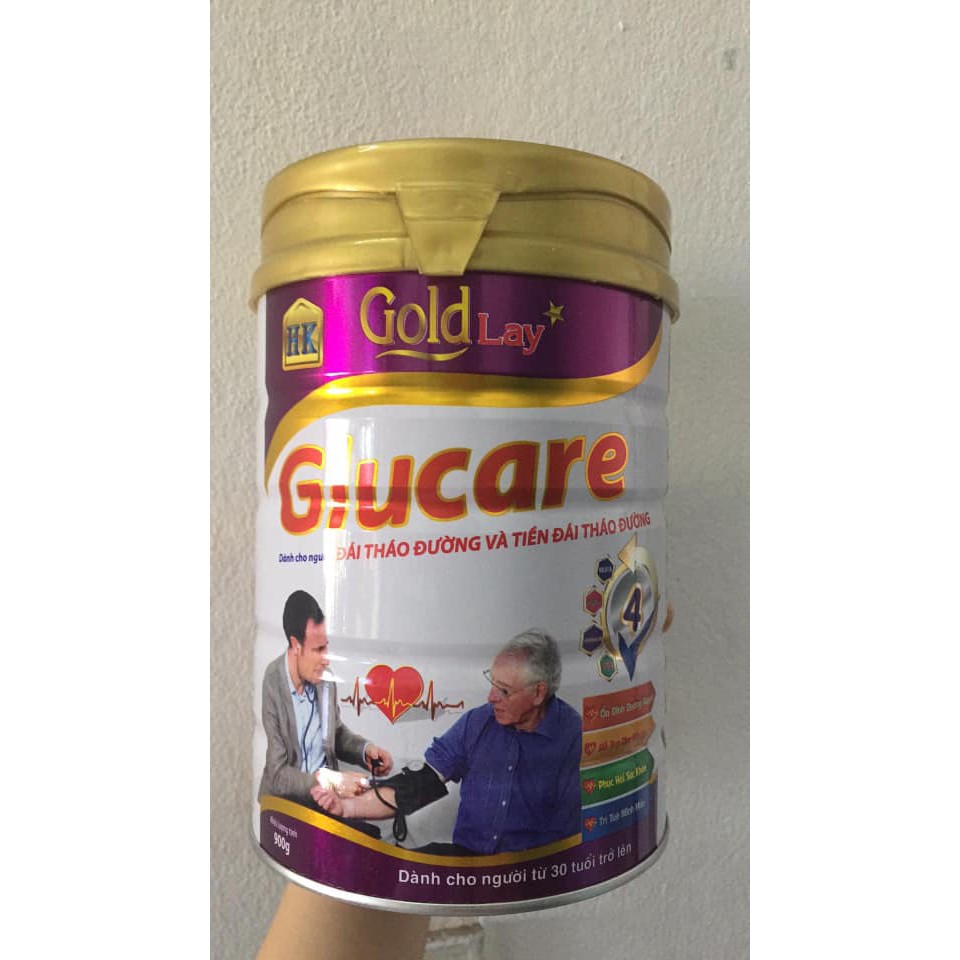 Sữa cho người tiểu đường Goldlay Glucare 900g - Sữa dinh dưỡng cho người đái tháo đường - Tiểu đường