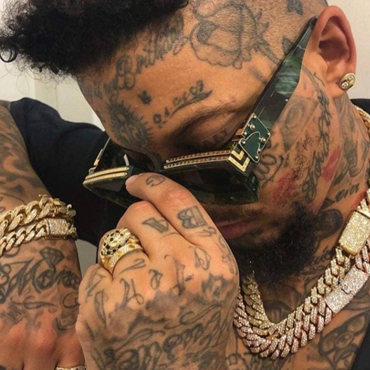 Men Nam Nữ Vuông Xu Hướng Kính Mát UV400 Chống Nắng & UV400