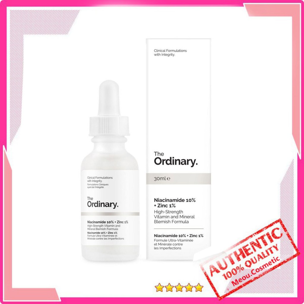 [RẺ NHẤT] Tinh chất Niacinamide The Ordinary Niacinamide 10% + Zinc 1%