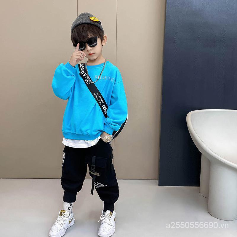 Quần dài dáng rộng thời trang xuân thu cho bé trai 2021