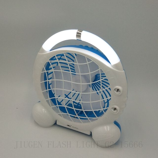 Quạt Sạc Tích Điện Có Đèn Pin Mini Fan JR-5500