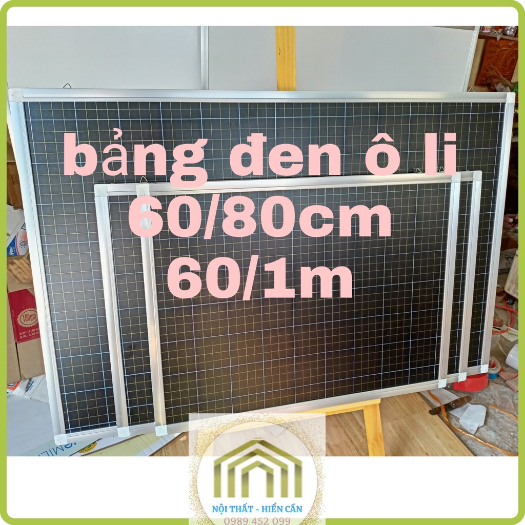 Bảng đen ô ly (60/80,60/1m) tặng hộp phấn