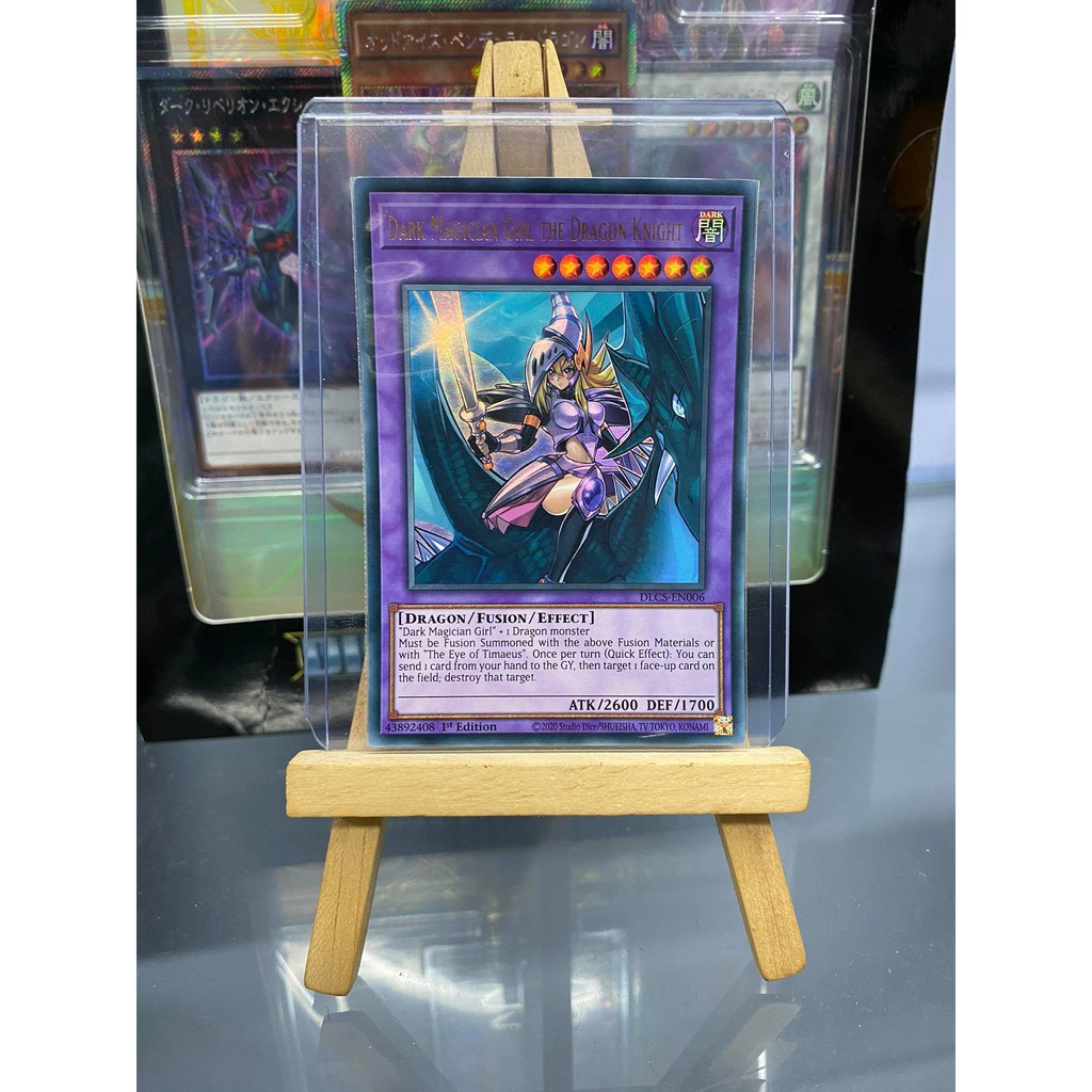 Lá bài thẻ bài Yugioh Dark Magician Girl the Dragon Knight - Ultra Rare - Tặng bọc bài nhựa bảo quản