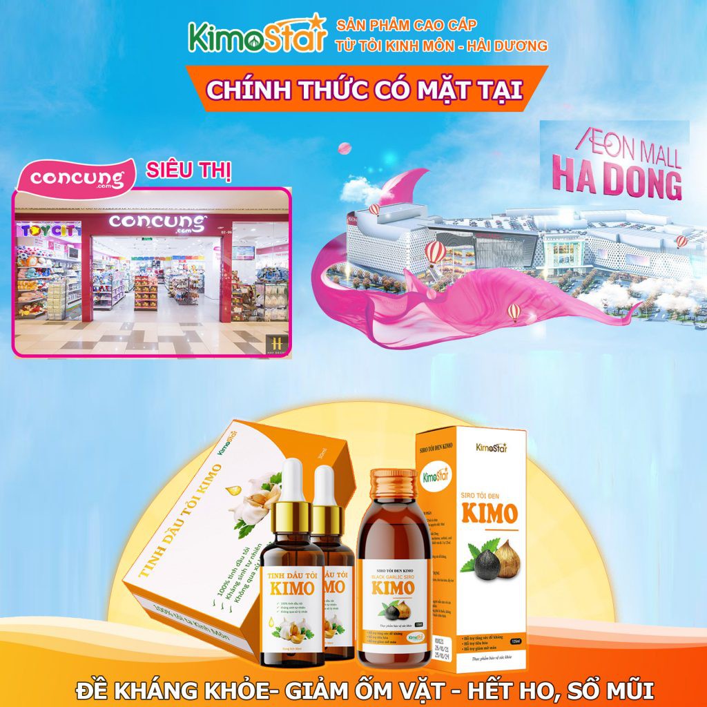 [ Tinh Dầu Kimo 30ml ] Thảo Dược Hỗ Trợ Ngừa Cảm Cúm, Tăng Sức Đề Kháng Hiệu Quả [ Tỏi Nguyên Chất ]