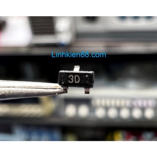 Tran transistor smd code 3d a44 mmbta44 npn 0.2a 400v sot-23 dán