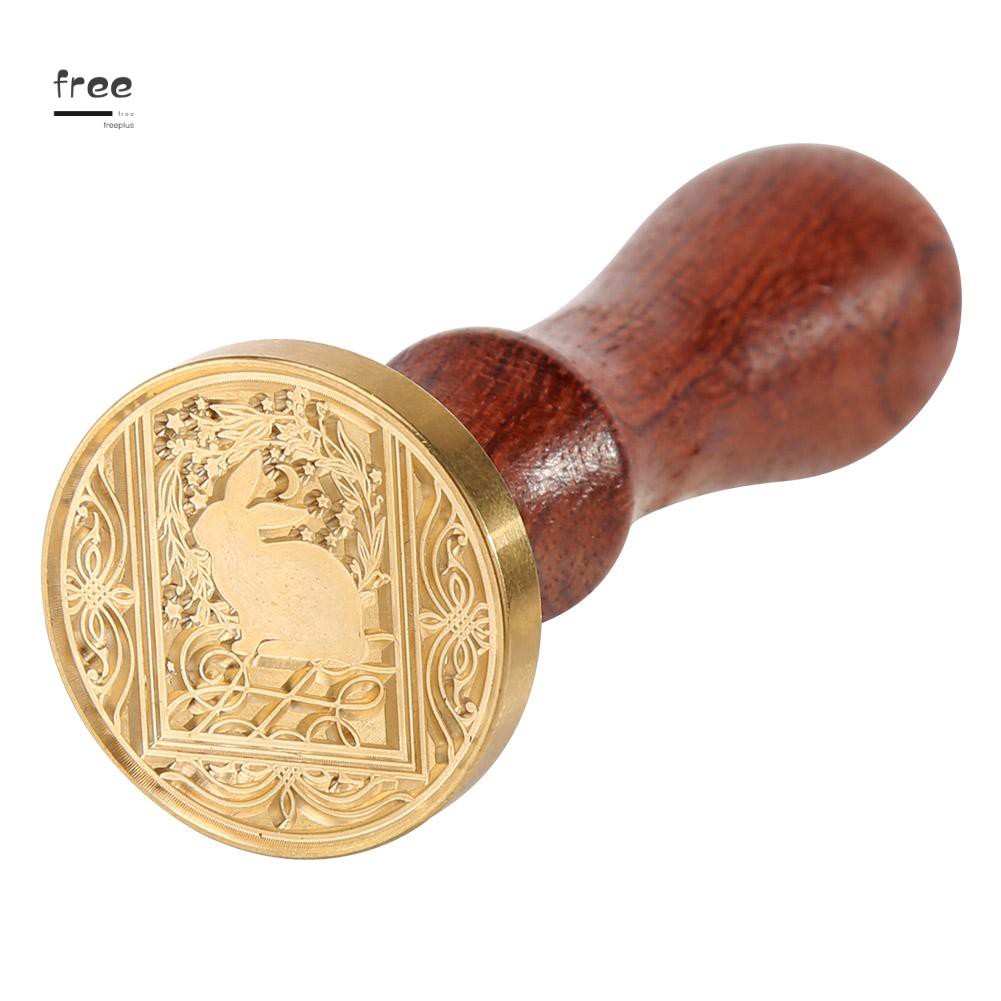 Con dấu đóng sáp chất liệu hợp kim có thể tháo rời với tay cầm bằng gỗ | BigBuy360 - bigbuy360.vn