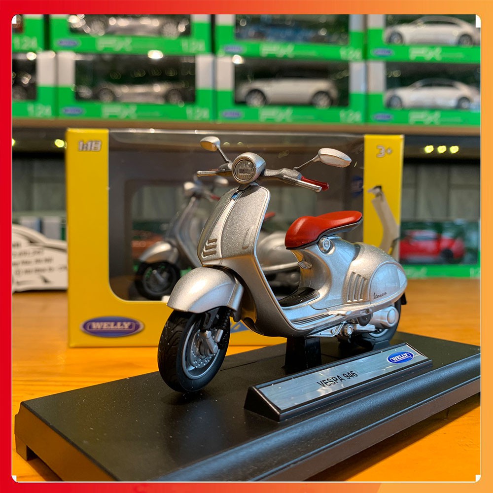 Xe mô hình Vespa 946 tỉ lệ 1:18 Welly