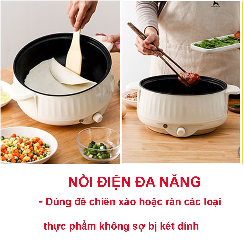 [HN] NỒI LẨU ĐIỆN ĐA NĂNG DÙNG ĂN LẨU HOẶC CHIÊN RÁN XÀO LÕI CHỐNG DÍNH (NL-02)