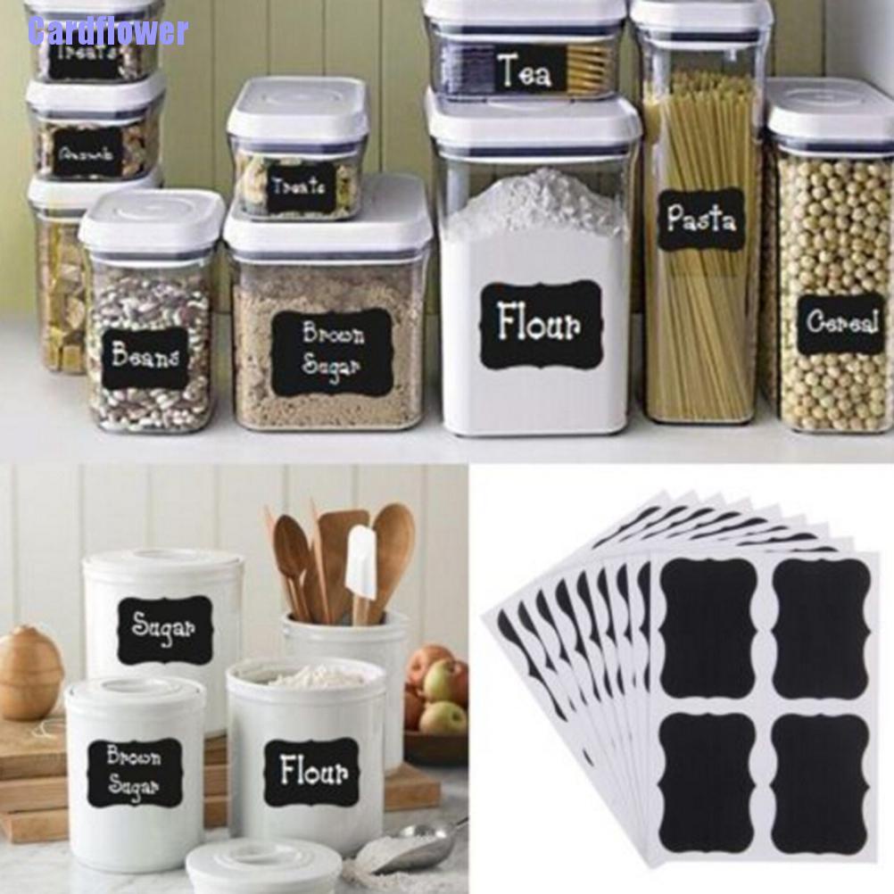 Cardflower  Hot Sale36pcs Chalkboard Blackboard Chalk Board Stickers Decals Craft Kitchen Labels