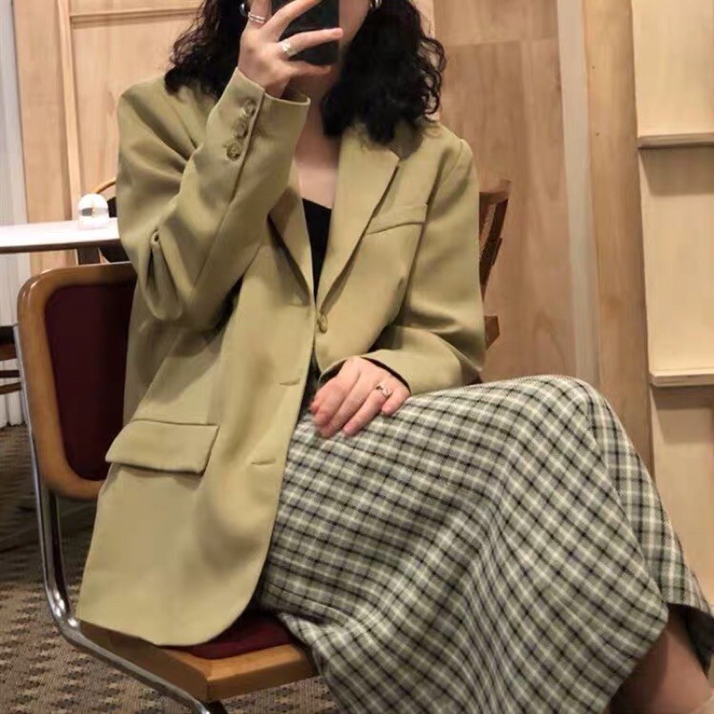 (Hàng có sẵn) Siêu phẩm Áo Blazer màu xanh mẫu mới (loại 3 cúc) | BigBuy360 - bigbuy360.vn