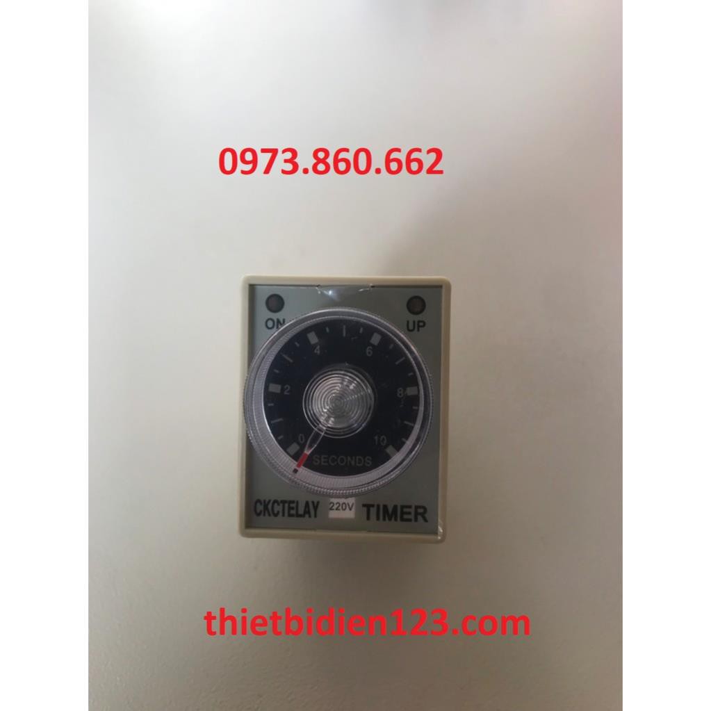 Rơ le thời gian timer CKC 10s,60s,30 phút,60 phút. Relay CKC AH3-3 KÈM ĐẾ