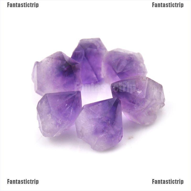 Bộ 5 Viên Đá Thạch Anh Tím Tự Nhiên Có Xù Lông