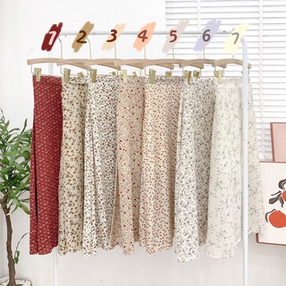 Chân váy hoa nhỉ vintage 2 lớp Friday