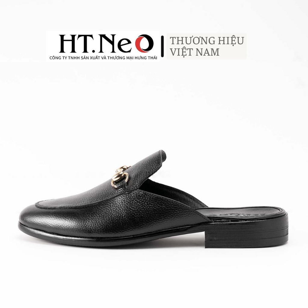 Sục nam - Giày sục nam da bò nguyên miếng HT.NEO Da bò thật 100% , đế phíp cao cấp. THIẾT KẾ SÁNG TRỌNG LỊCH THIỆP S001