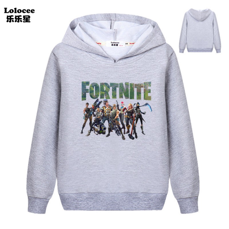 JUMPER Áo Hoodies Phong Cách Game Fortnite Cá Tính Cho Bé Trai