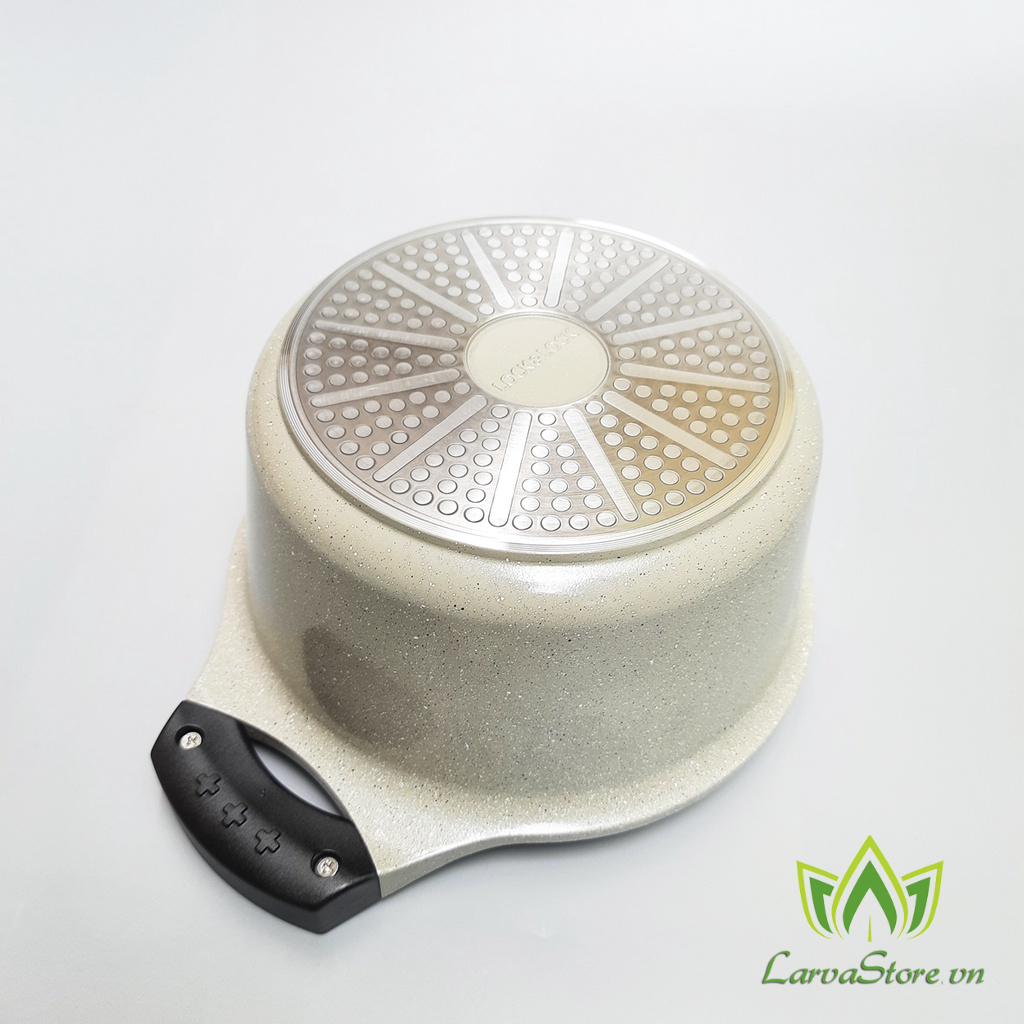 Set Nồi Và Chảo Sâu Lòng Lock&amp;Lock Stone 2EA LCA6202S2 (Nồi 20cm + Chảo 30cm) Đáy từ