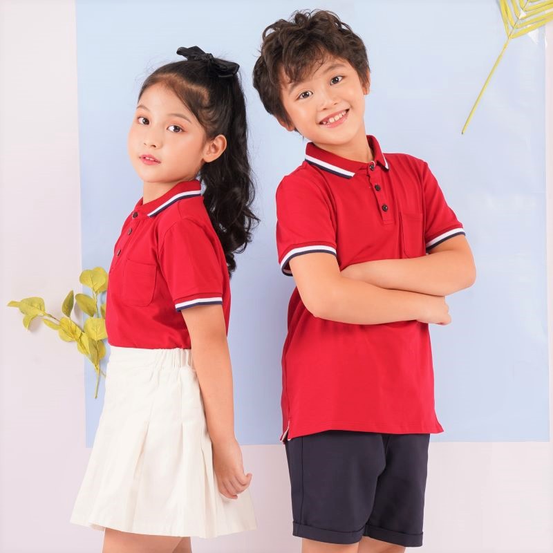 Áo thun phông polo cho bé trai, bé gái style Hàn Quốc Econice G. Size đại trẻ em 5, 6, 8, 10 tuổi