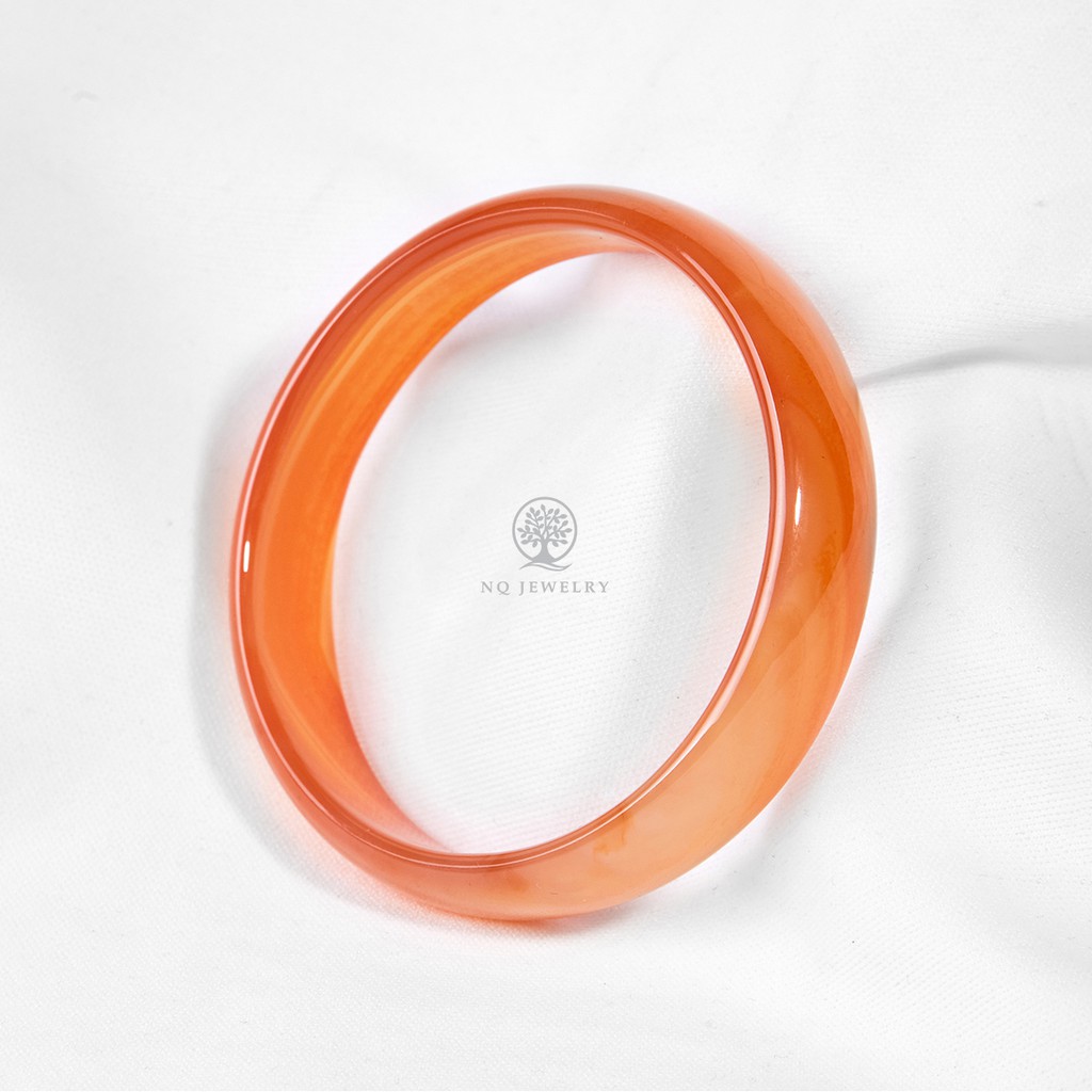 Vòng mã não cam ni 52 - 58 - Vòng đeo tay mã não cam NQ Jewelry
