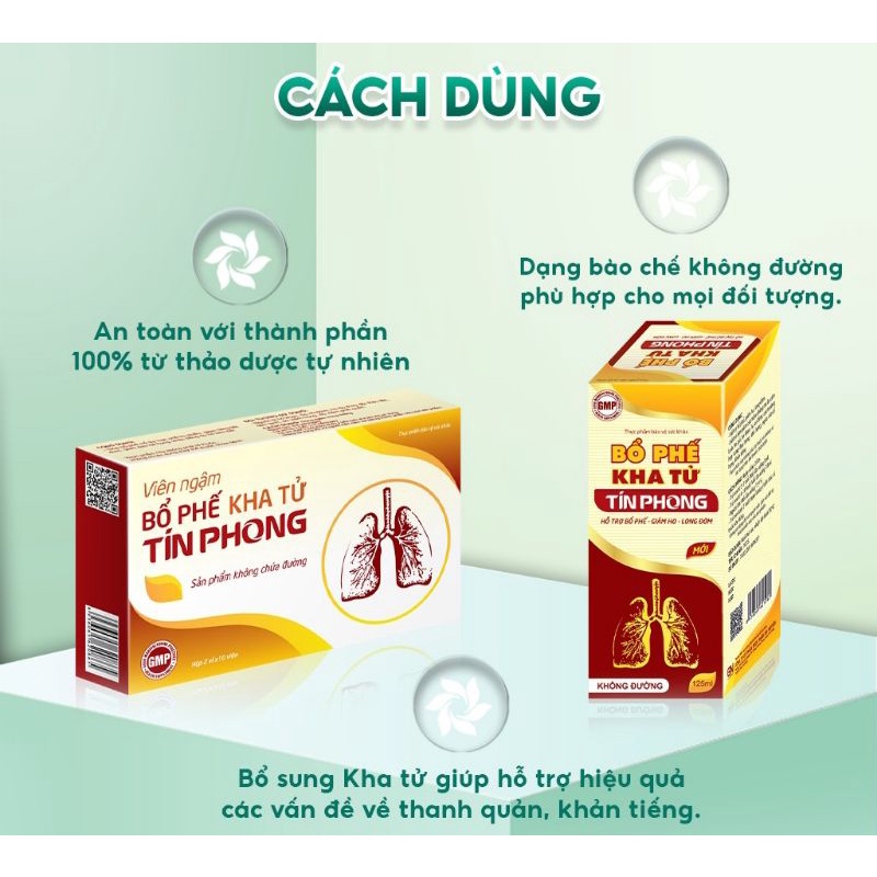 Siro Giảm Ho Bổ Phế Kha Tử Tín Phong 125ml