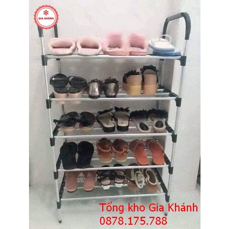 Kệ Để Giày Dép Inox 5 Tầng Hàn Quốc Cao Cấp - Kệ Để Giầy Dép Cao Cấp Thông Minh LD2125