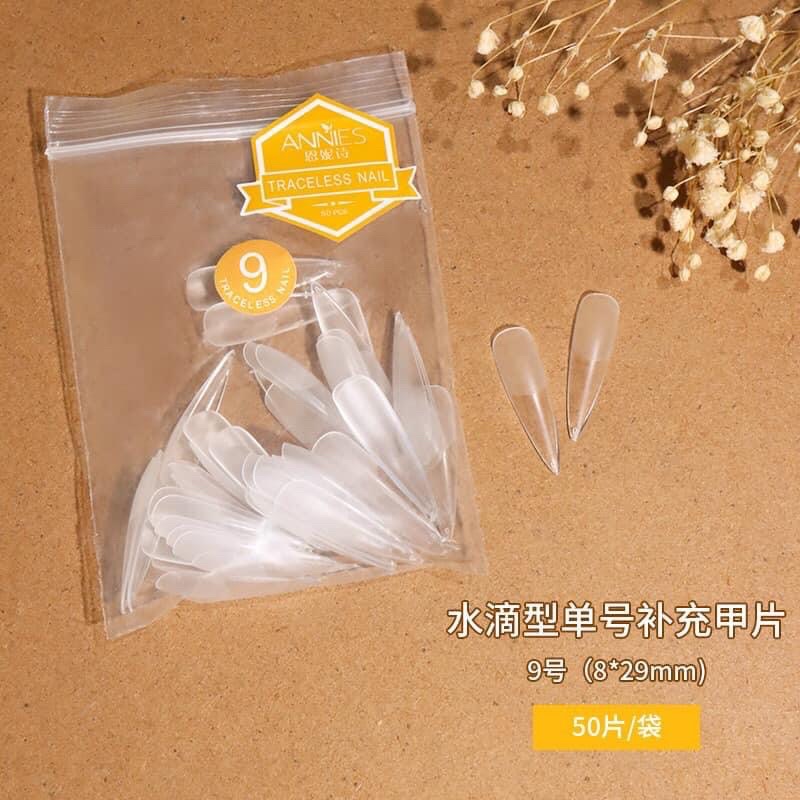 Móng up nhám lẻ 5-6-7-8-9 fom thang - nhọn túi 50 móng