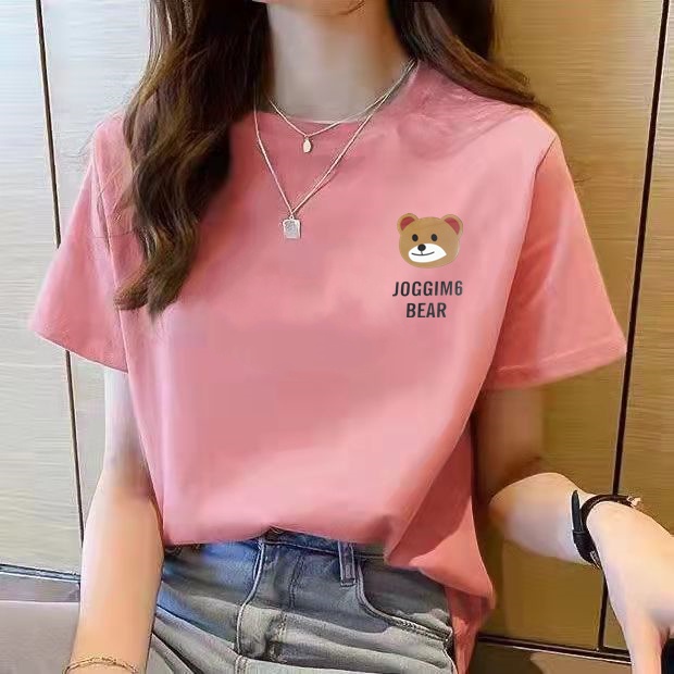 Korean version of loose fashion print trend short-sleeved T-shirt woman