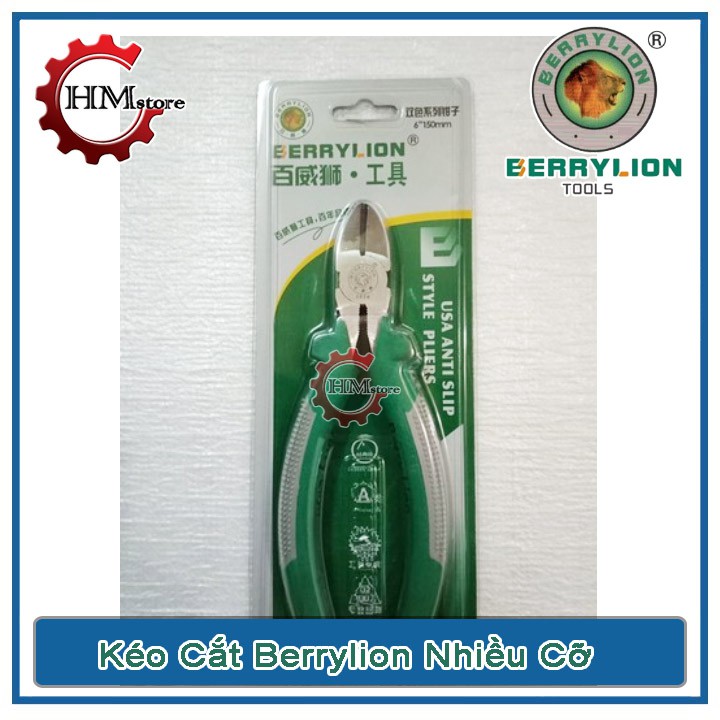 Kềm Cắt Điện Berrylion - Kìm Cắt Sư Tử Chính Hãng Nhiều Cỡ