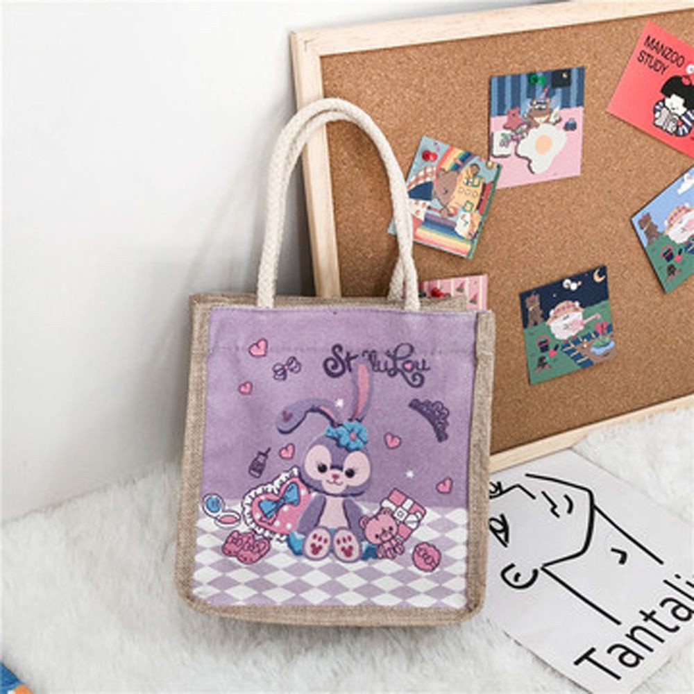 Túi Tote Canvas Đeo Chéo Hình Gấu Dễ Thương Nhỏ Gọn Cho Nữ