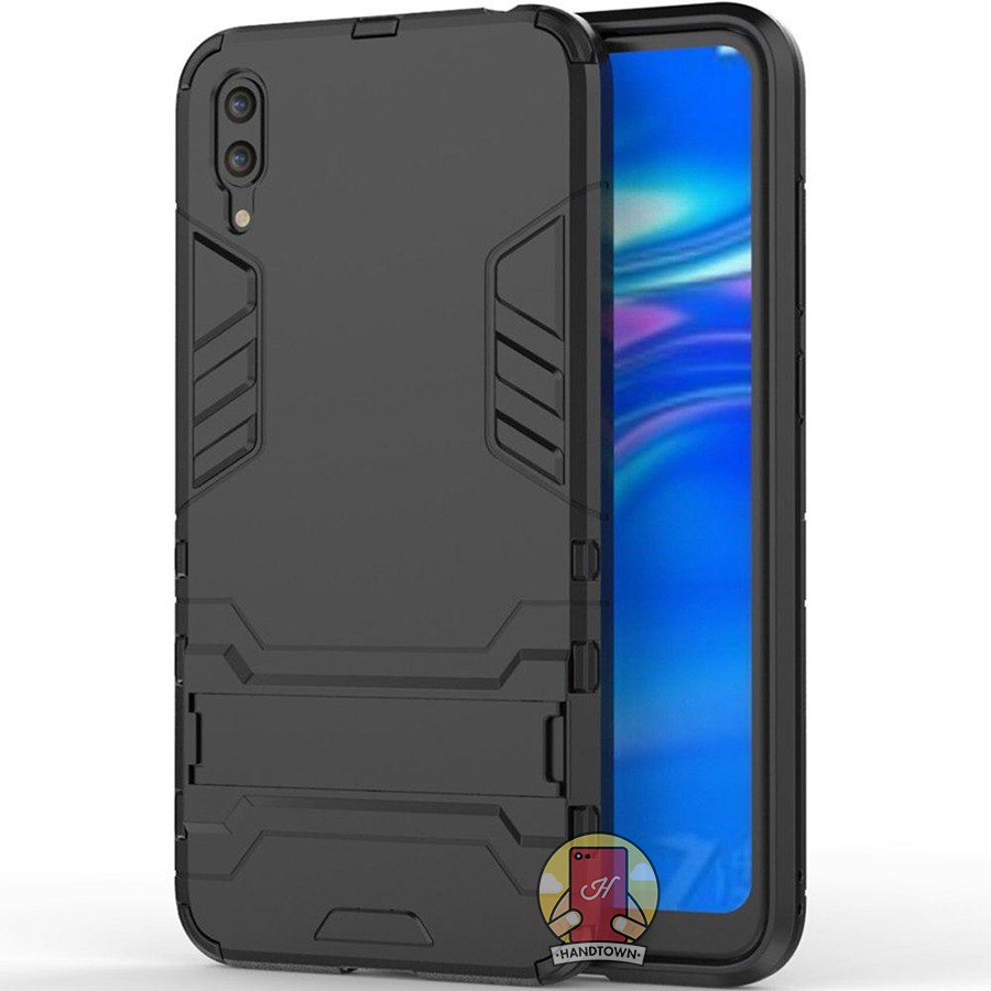 Ốp Lưng Cho Huawei Y7 Pro 2019 IRON - MAN Nhựa PC Cứng Viền Dẻo Chống Sốc