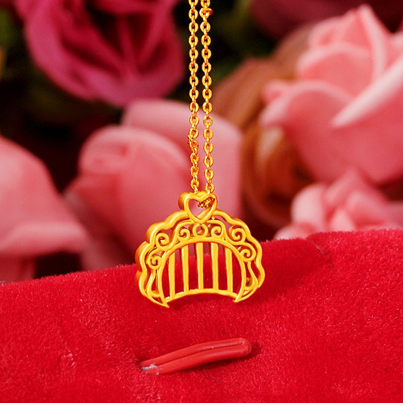 vietnam sand golden wispy hollow comb pendant sand golden necklaces for women one leaf knowing autumn necklace pendant