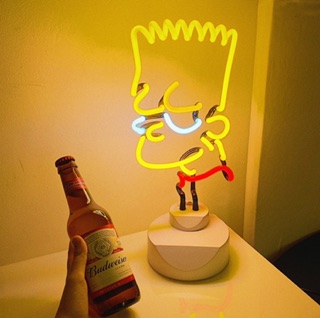 (Hình thật/Có sẵn) Đèn Neon Simpson