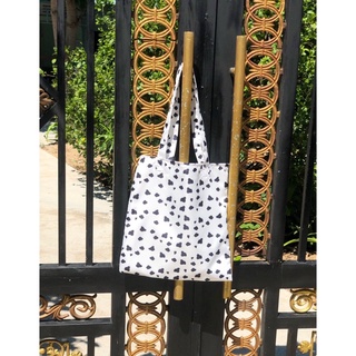 Túi tole túi vải size a4 có vải lót hoạ tiết bò sữa, hoạt hình, kpop đáng yêu