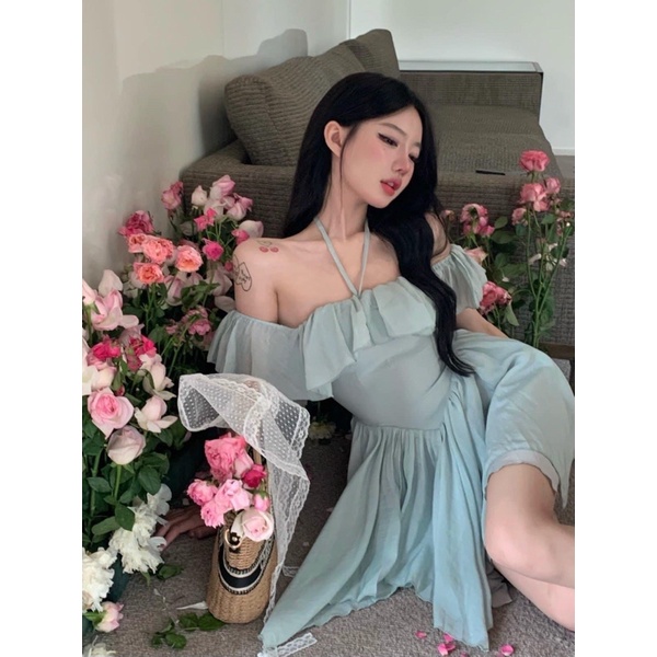 Đầm nữ ulzzang màu baby mint