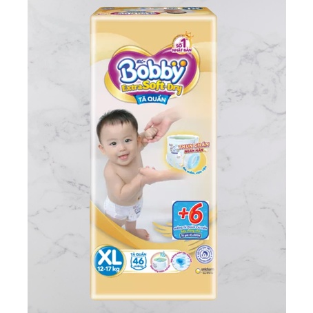 Tã quần cao cấp Bobby extra S66/M60/L52/XL46/XXL42