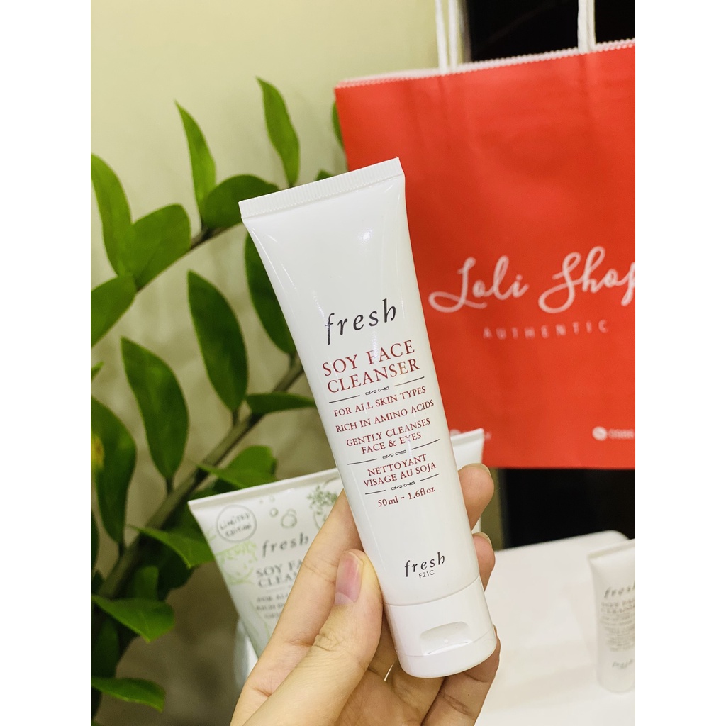 Fresh Sữa Rửa Mặt  Cho Da Nhạy Cảm Fresh Soy Face Cleanser - 20ml 50ml 150ml 200ml