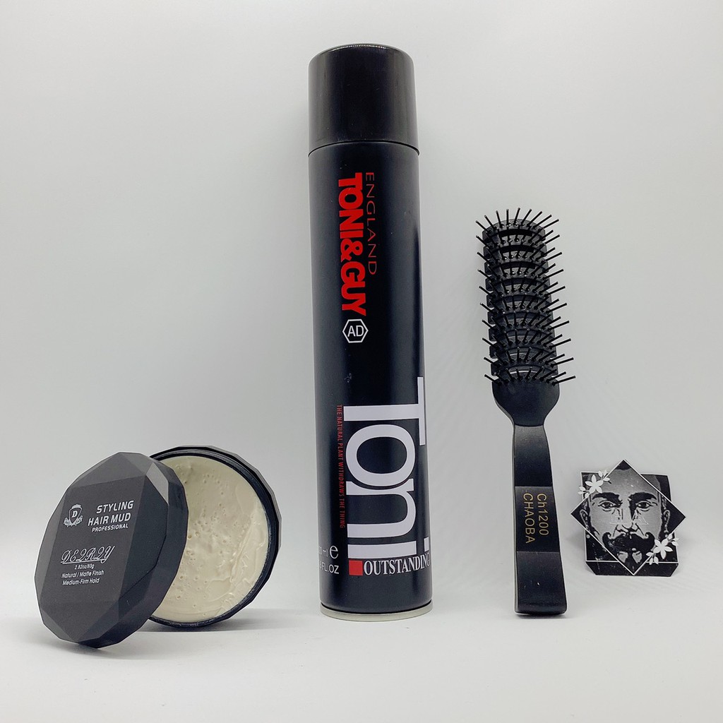 SÁP VUỐT TÓC STYLING HAIR MUD KÈM GÔM CAO CẤP TONI&GUY SIÊU GIỮ NẾP