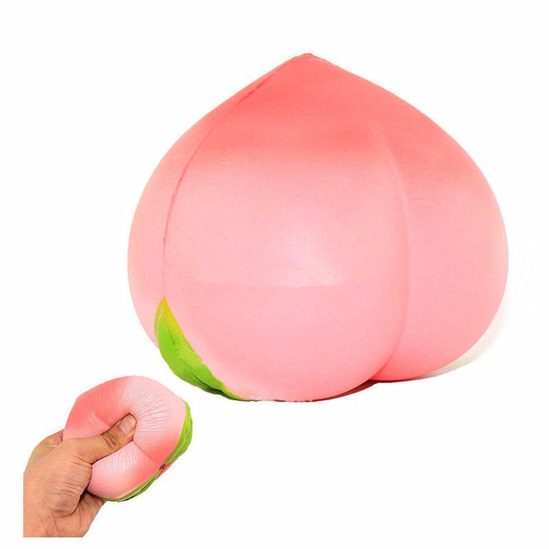 Đồ chơi Squishy Giảm Stress Hình Quả Đào Dễ Thương Cho Bé 10cm