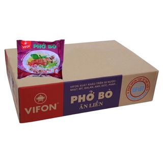 THÙNG PHỞ BÒ VIFON 30 GÓI X 65GR
