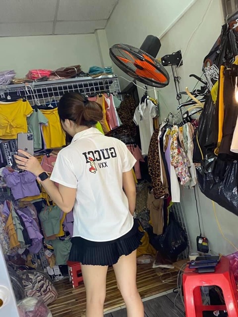 Áo sơ mi in chữ