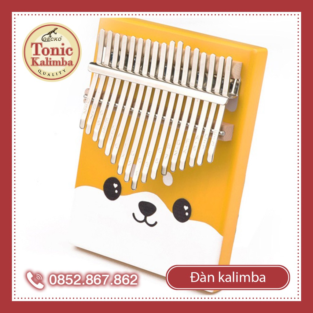 Đàn kalimba 17 phím KIMI gỗ Gụ nguyên khối KIMI-001S Hàng chính hãng