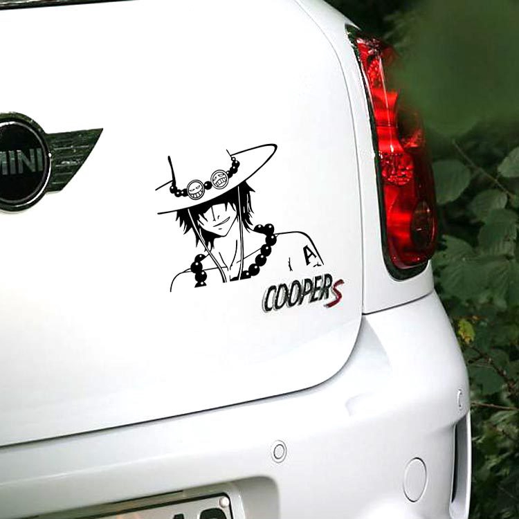 Miếng Dán Trang Trí Xe Hơi / Mô Tô Phản Quang Hình One Piece