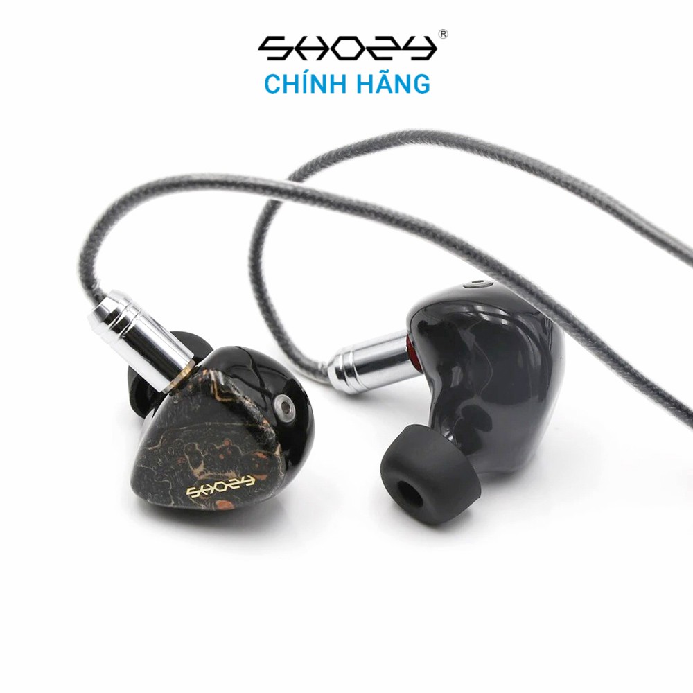 Tai nghe Shozy Form 1.4 - Hàng chính hãng | Hoàn thiện nguyên khối, 5 Drivers mỗi bên, Faceplate gỗ thật, Âm thanh Hifi