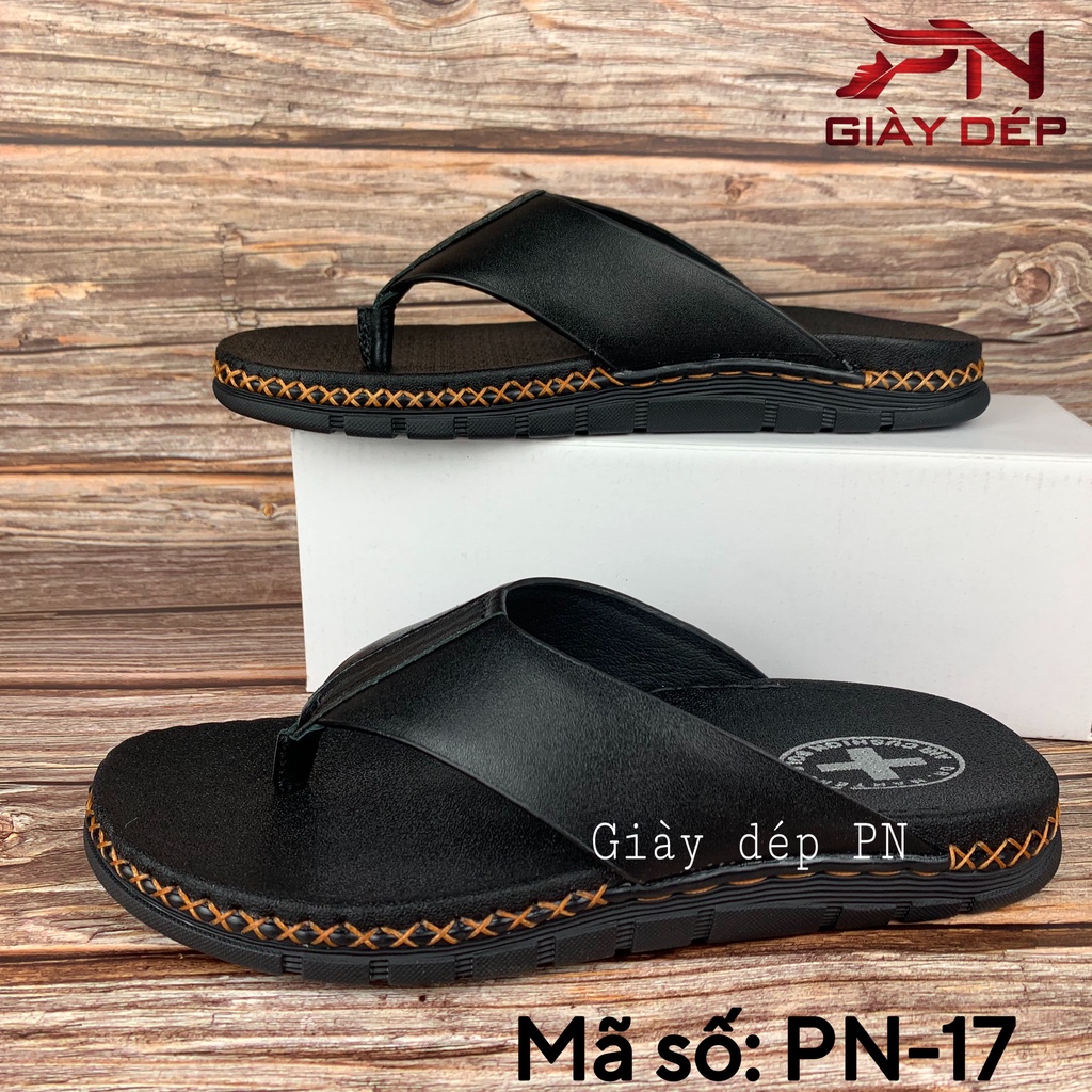 Dép nam quai kẹp/xỏ ngón/quai ngang doctor da bò nam cao cấp